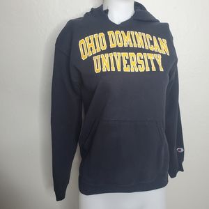 Champion || Ohio Dominican University Hoodie Black Yellow